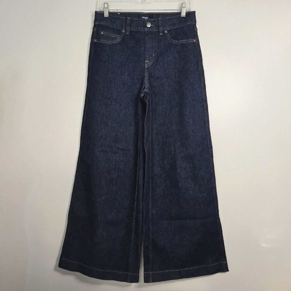 SPANXshape™ Everywhere Dark Blue Wide Leg Jeans, Size MP ~ NWT - Picture 6 of 16